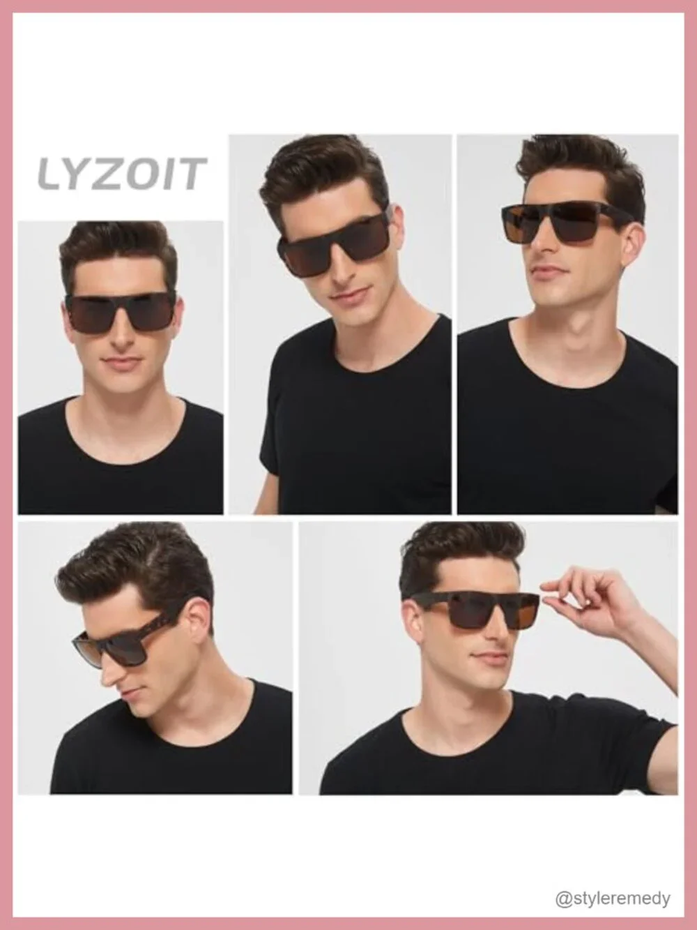 XL Oversized Square Sunglasses for Big Heads Polarized UV400